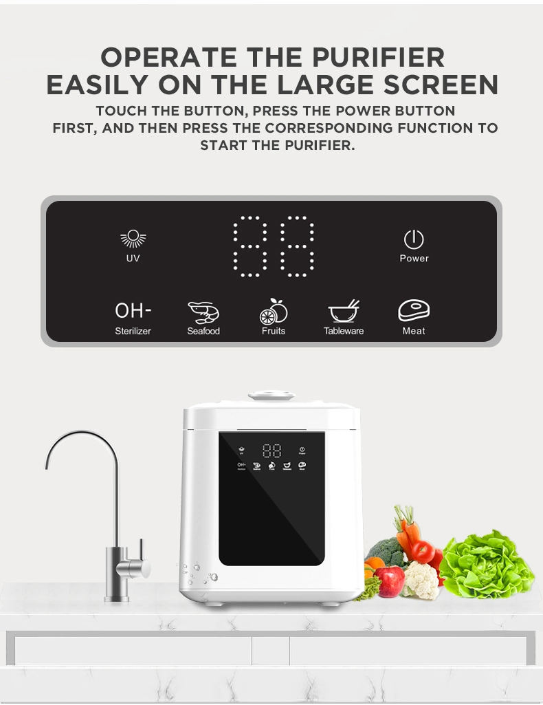 Portable Kitchen Fruit Sterilizer with Ultrasonic Wave for Fruits, Vegetable and Tableware-C6b