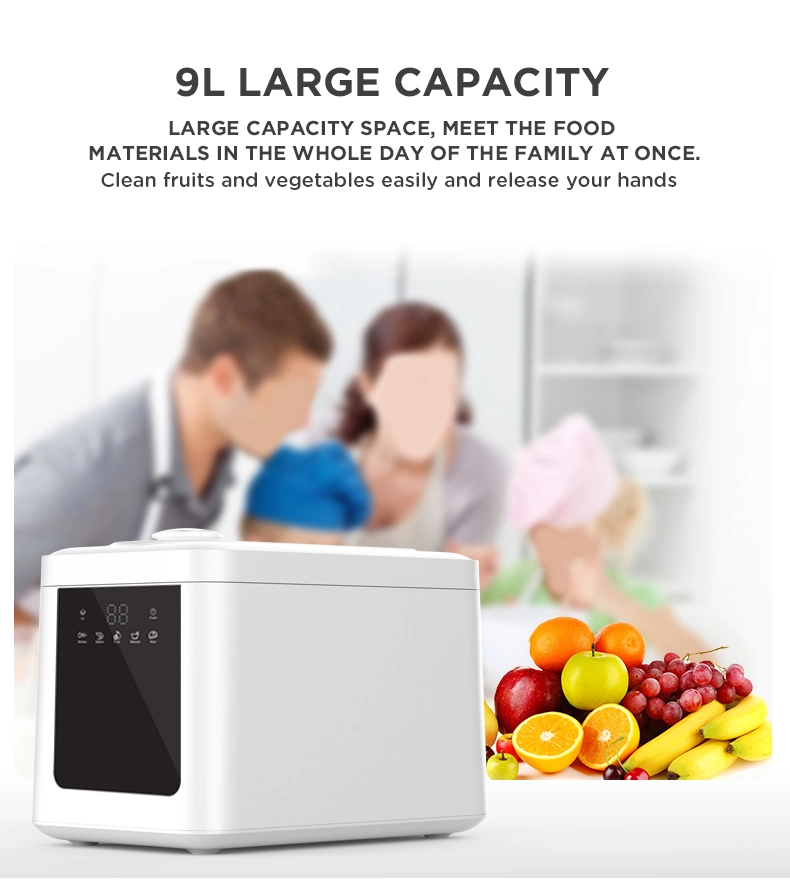 Portable Kitchen Fruit Sterilizer with Ultrasonic Wave for Fruits, Vegetable and Tableware-C6b