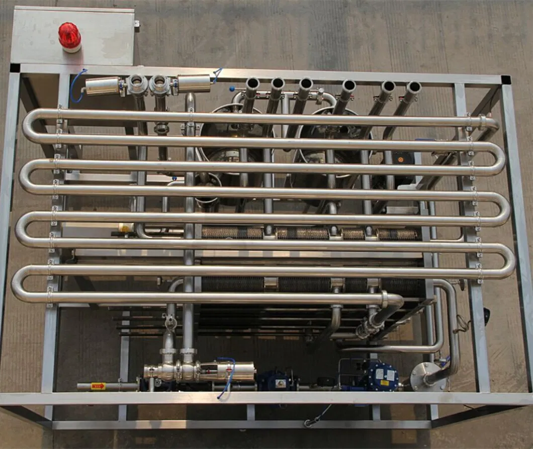 Automatic Tunnel Tube Pipe Juice Tubular Uht Sterilizer with PLC