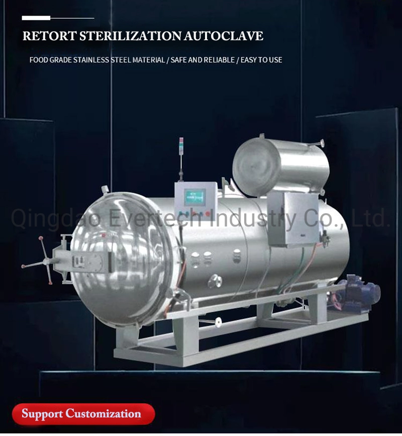 Food Retort Sterilizer for Seafood (abalone) /Parallel Autoclave Machinery/Batch Rotary Retort Sterilizer