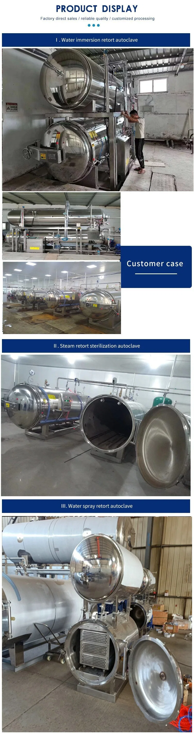 Industrial Small Can Mushroom Autoclave Sterilizer with High Quality
