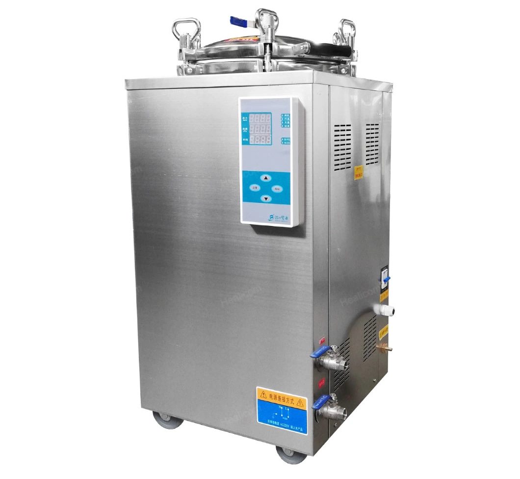 35/50/75/100/150L Food Autoclave Vertical Counter Pressure Steam Sterilizer