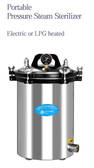 Portable Stainless Steel Pressure Steam Sterilizer Equipment for Both Coal and Electricity Use