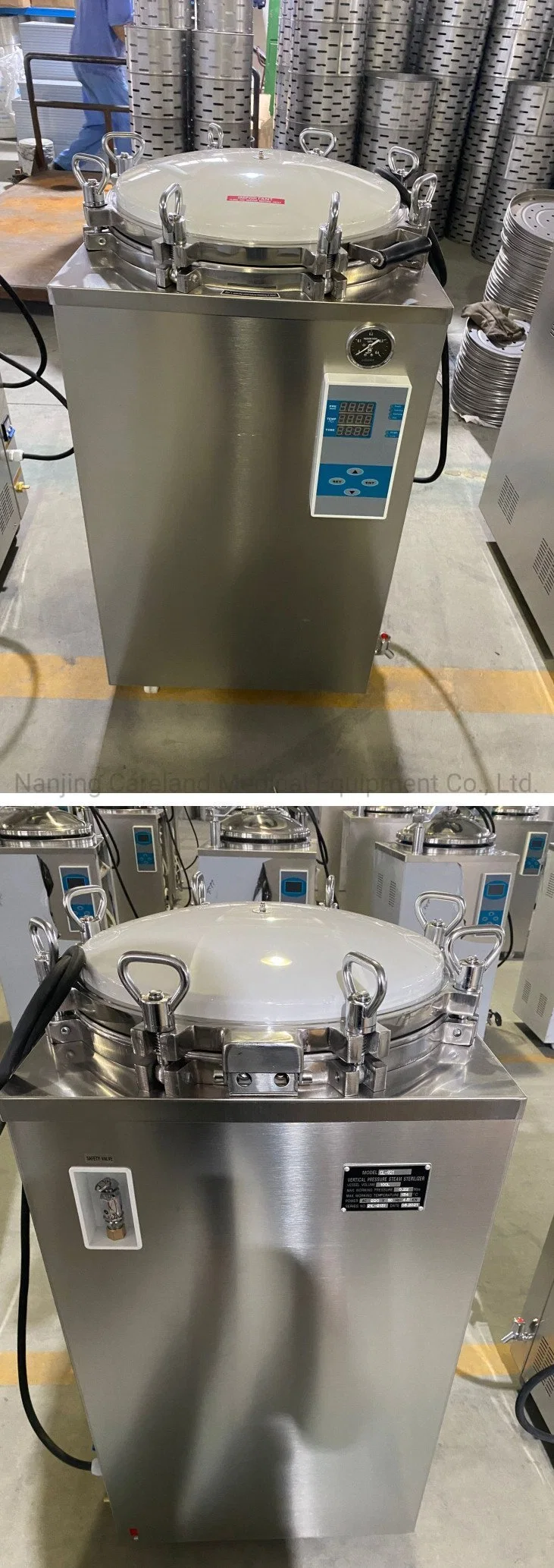 35L 50L 75L 100L Vertical Pressure Steam Sterilizer Digital Display Automation Medical Autoclave Sterilization Machine