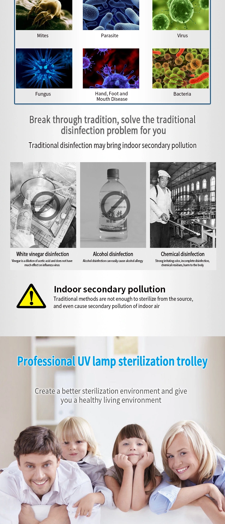 Snxin Hot Selling 150W Sterilization Equipments UV Sterilizer Medical and Commercial Use