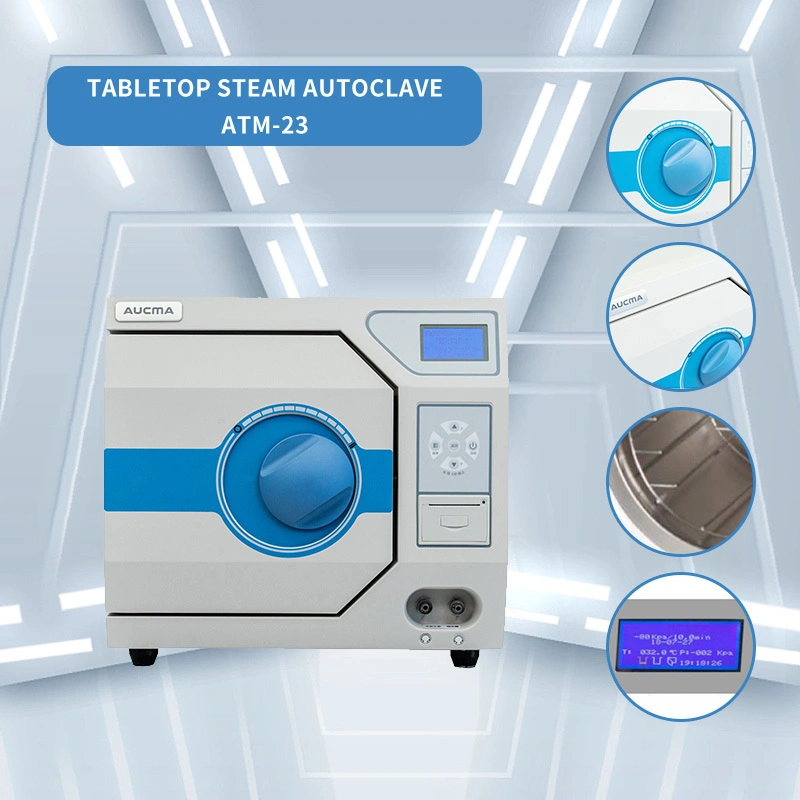 Medical Hospital Equipment Vet or Human Use 23L Classe B Steam Sterilizer Dental Autoclave Machine