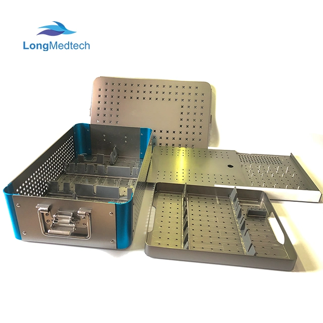 Surgical Stainless Steel Sterilization Case Sterilization Box Disinfection Box