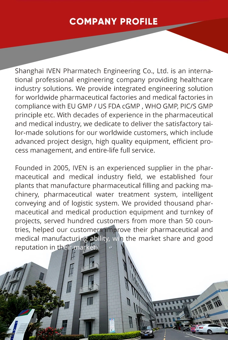Different Sterilization Temperature Automatic Glass Bottle IV Infusion Filling Washing Sealing Production Line Glass Bottle Pharmaceutical &amp; Medical Machine