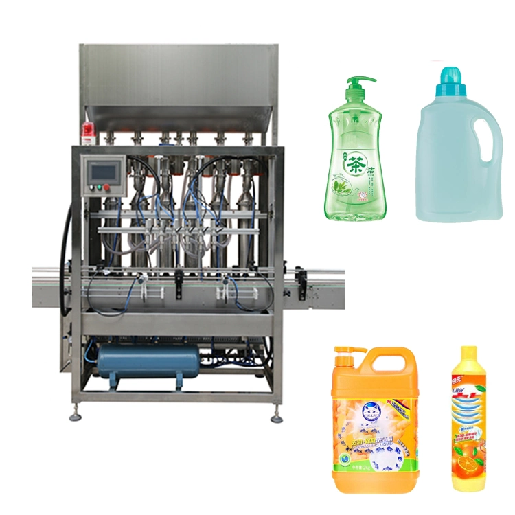 Liquid Soap Cleaner Filling Capping Labeling Packing Machine