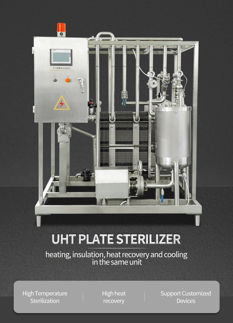 1t/H Food Grade Plate Type Uht Sterilizer