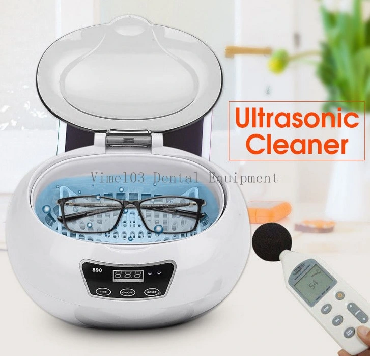 600ml Dental Digital Display Ultrasonic Cleaner Jewelry Stainless Steel Heater Timer