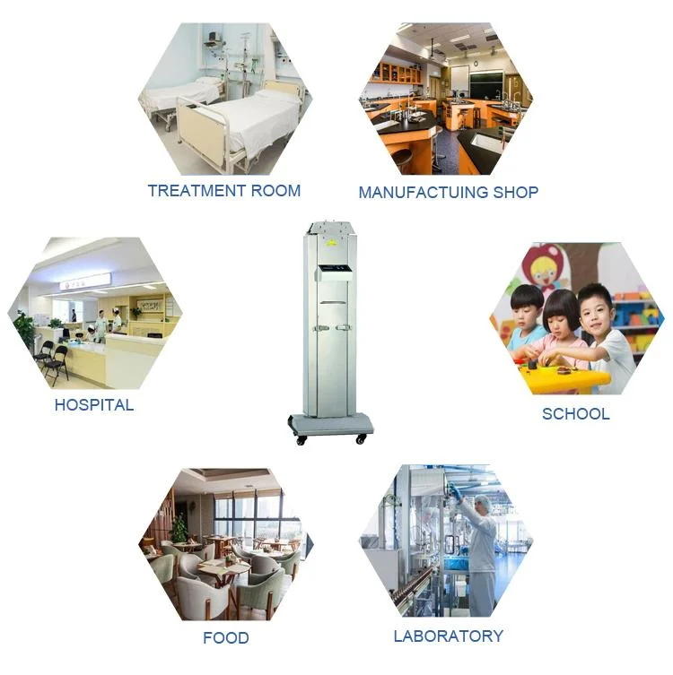Ultra Light Violet Lamps Ozone Disinfection Machine Medical Sterilizer with Infrared Sensing