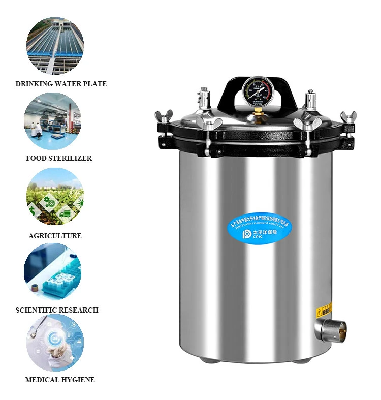 Low Price Medical Portable Autoclave Pressure Steam Sterilizer for Hospital