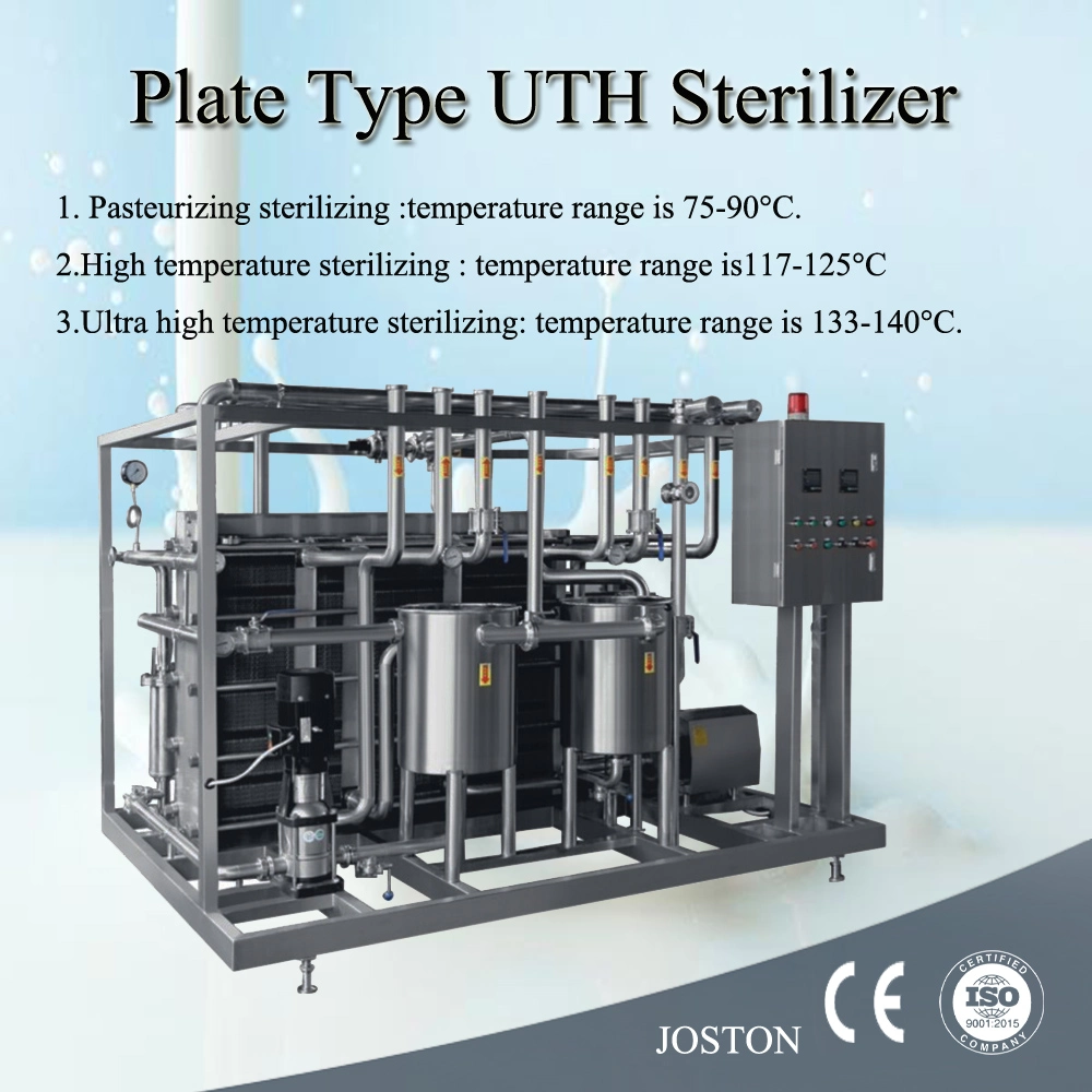 Joston 2t/H Mango Pear Kiwi Juice Vinegar Plate Uht Sterilizer