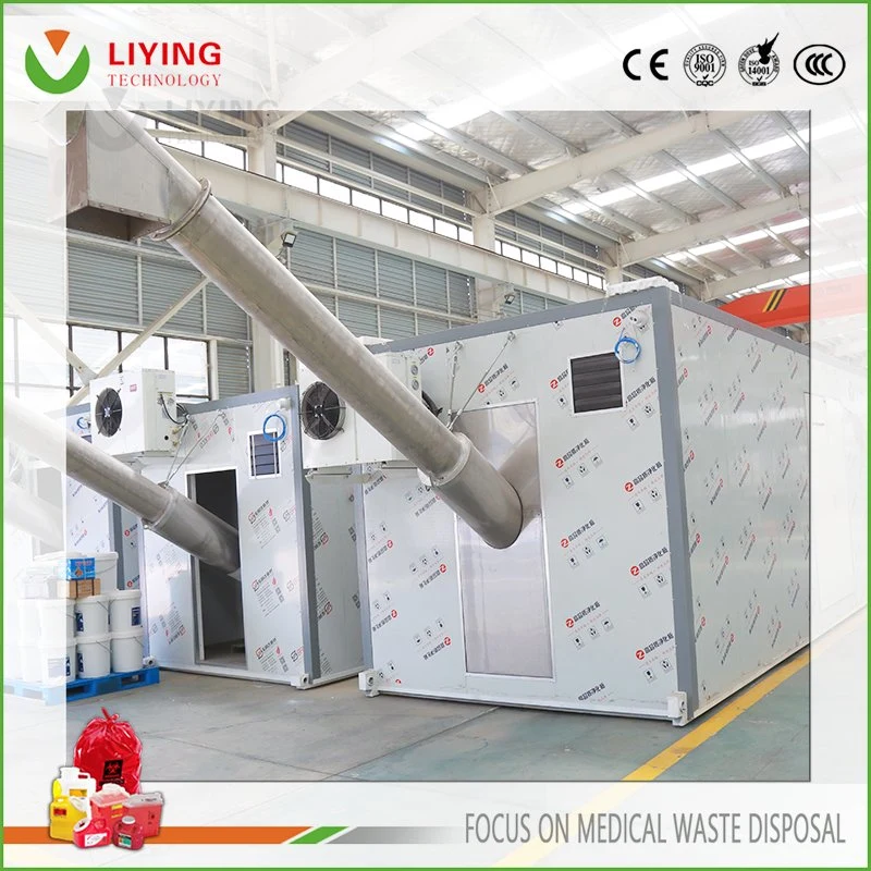 Small Scale Medical Waste Disposal Equipment Hazardous Waste Microwave and High Pressure Sterilizer