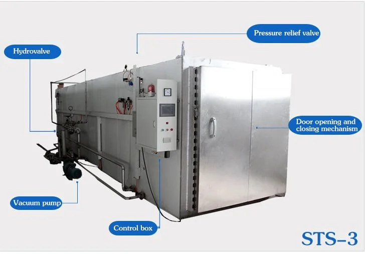 Double Door Automatic Square Mushroom Autoclave Sterilizer