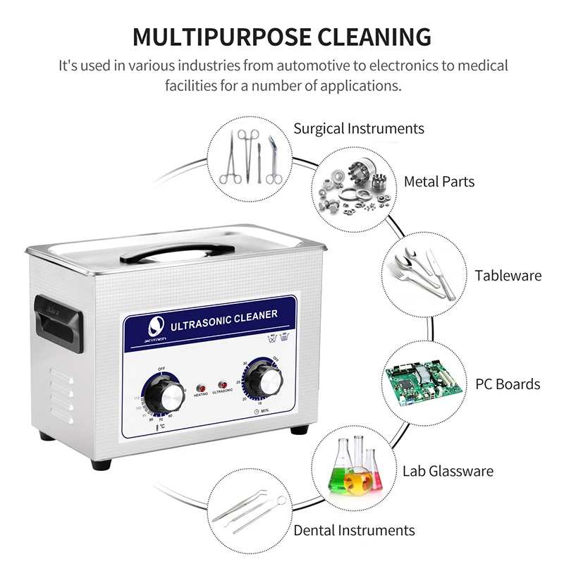 3L Bench Top Ultrasonic Cleaner with Heating and Timer Setting