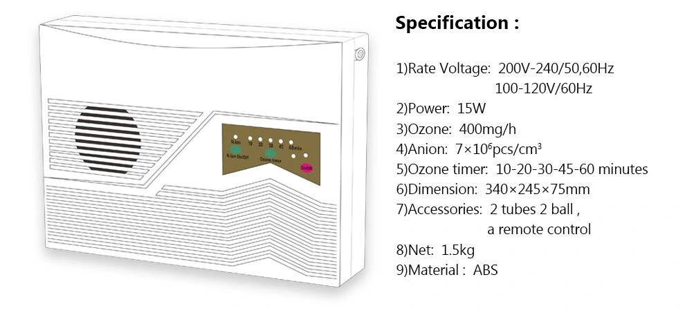 Ozone Food Washer Ionizer Ozone Water Air Purifier Ozone Sterilizer