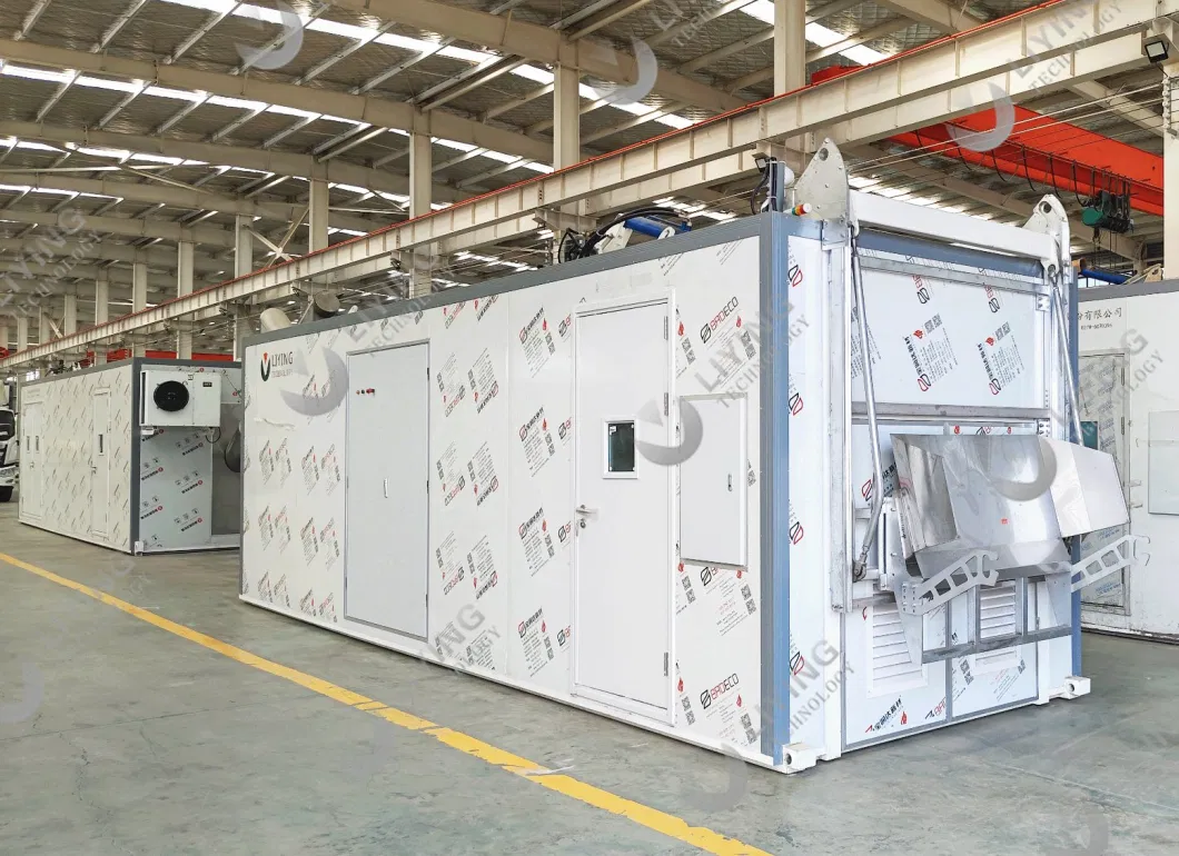 300kg/H Hospital Waste Sterilizer with Microwave Disinfection System Biomedical Infectious Waste Management Machine