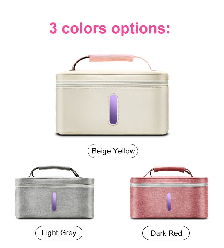 Portable UV UVC Light Sterilizing Sanitizer Disinfection Bag Phone UVC LED Sterilizer Box Baby Product LED Lamp Disinfection Box