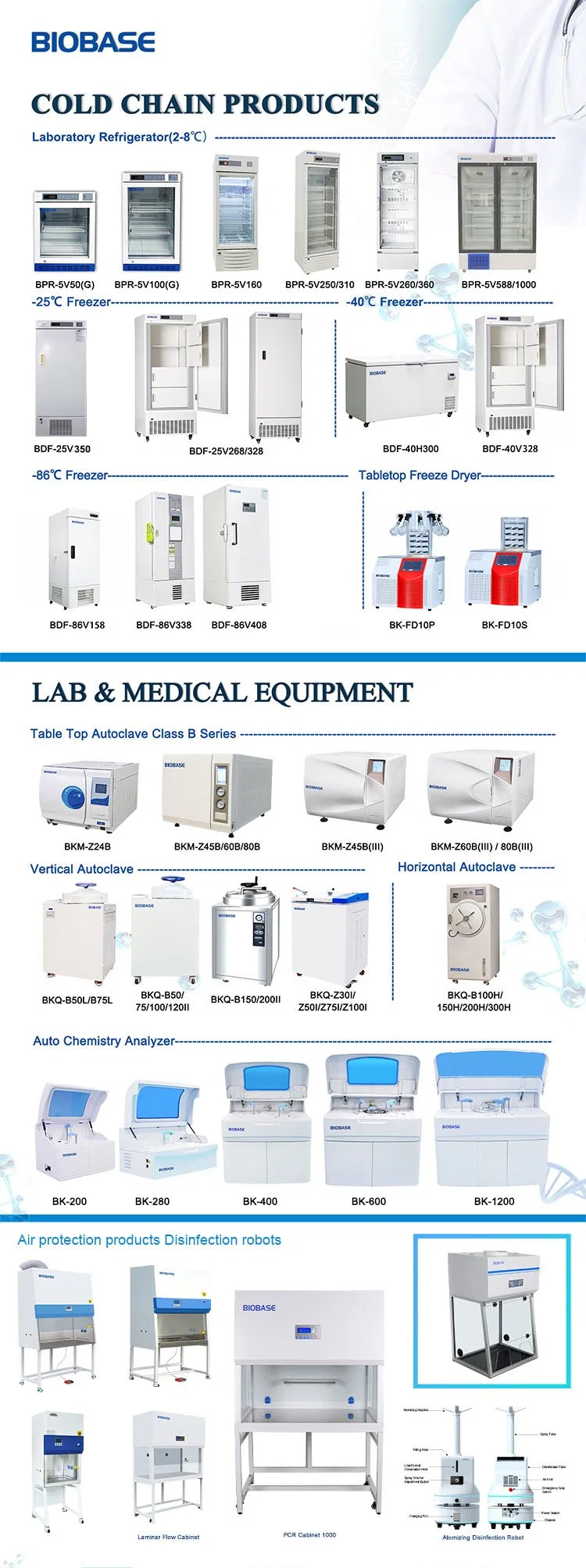 Biobase Table Top Autoclave Machine Class N Series Cheap Price in Stock for Lab