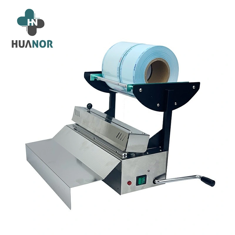 Dental Equipment Dental Lab Hand Manipulate Stainless Steel Disinfection Bag Sterilization Pouch Sealing Machine