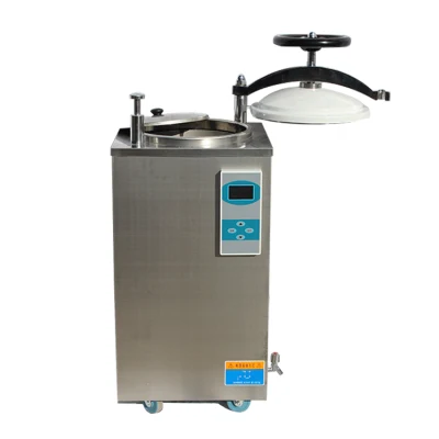 China Clinical Lab 50 Liter Handrad Typ Vertikale Belastung Dampfsterilisator Autoklavieren