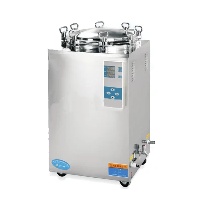 China Clinical Lab 50 Liter Handrad Typ Vertikale Belastung Dampfsterilisator Autoklavieren