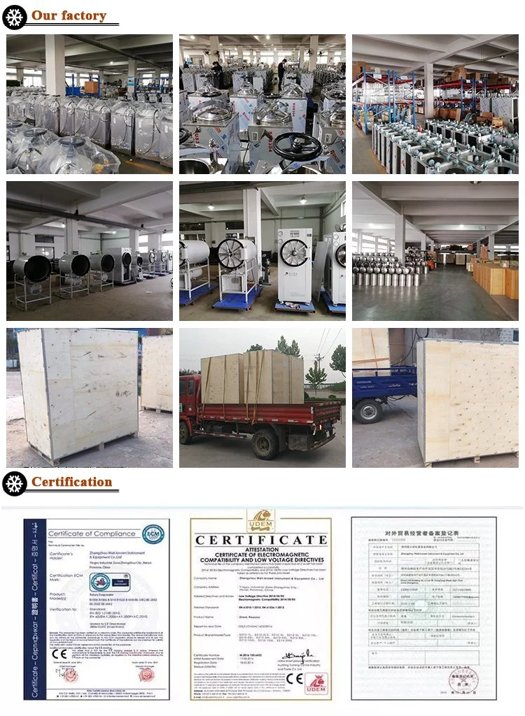 50L Sturdy Vertical High Pressure Steam Autoclave Medical Waste Sterilizer Factory Price