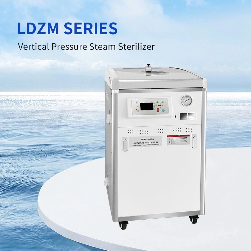 Sturdy Vertical High Pressure Steam Autoclave Medical Waste Sterilizer