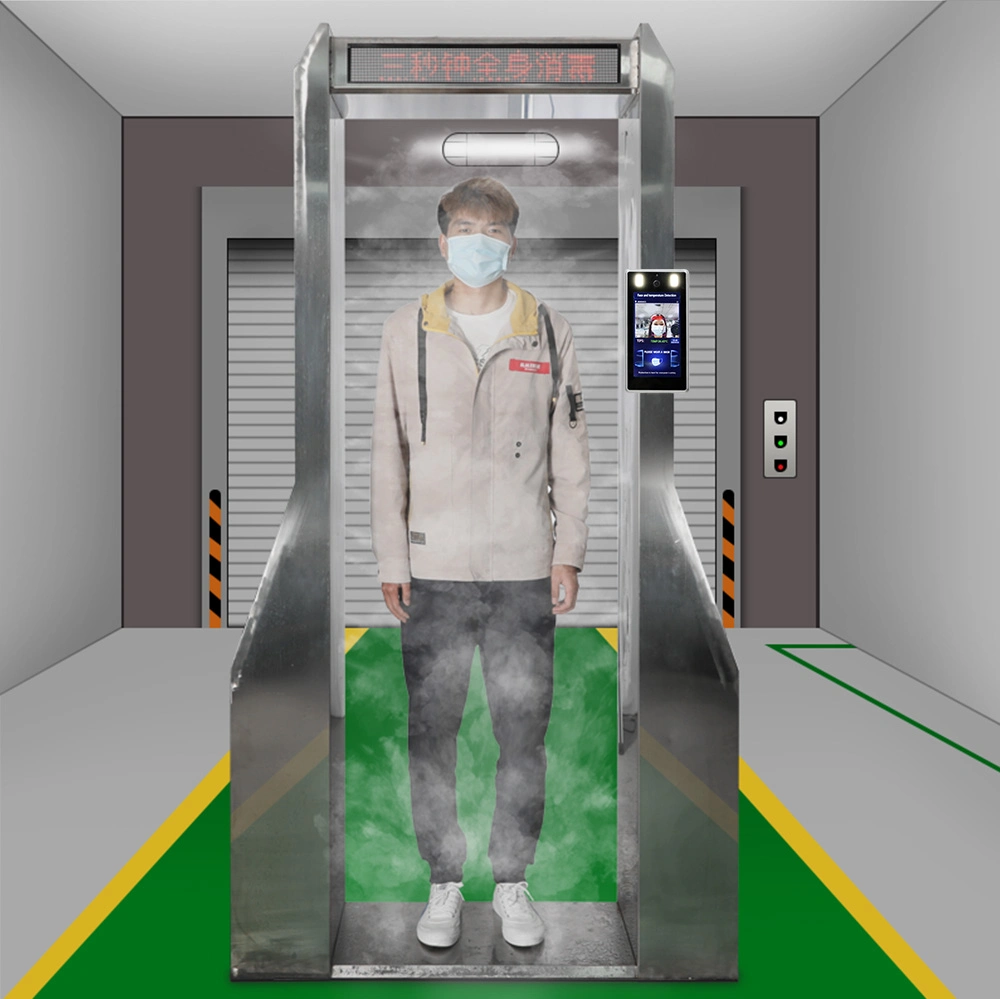 Intelligent Tunnel Sterilization Gate, Temperature Measurement and Disinfection Fog Machine