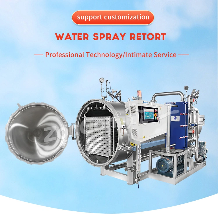 Water Spray Pouch Packaging Autoclave Sterilizer Retort