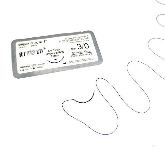 Absorbable Medical Sutures of Pdo/PGA/Pgcl/Pgla /Pcl/Caught