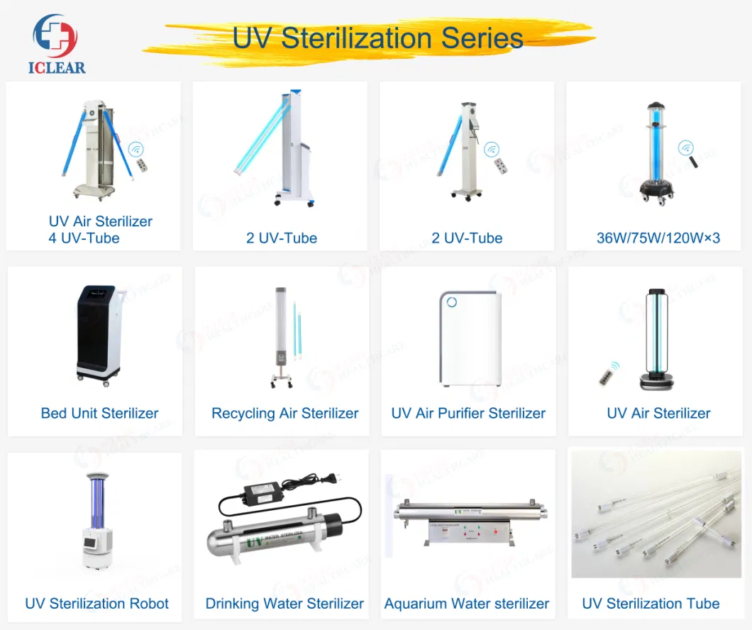 Multi-Use Medical UV Light Sterilization Trolley Hospital Surgical Room UV Air Sterilizer