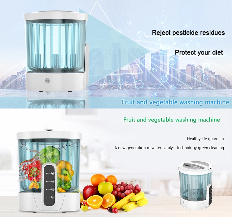 Olansi Home Use Industrial Fruit Wash Machine UV Sterilize Fruit and Vegetable Washing Machine