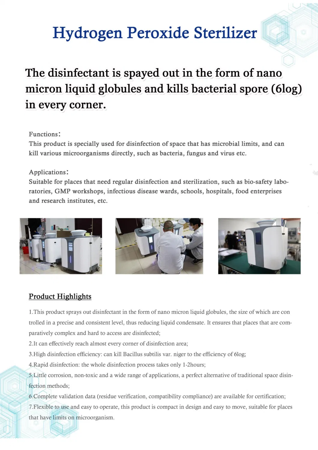 Professional Virus Sterilizer Price for Operating Room