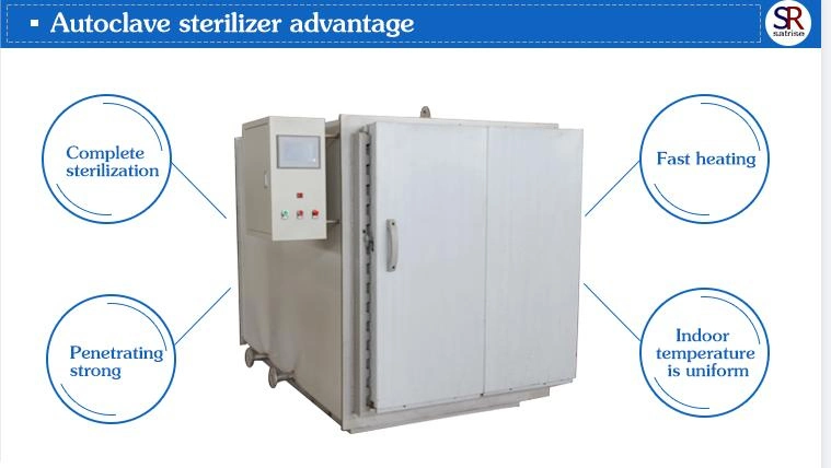 Double Door Automatic Square Mushroom Autoclave Sterilizer