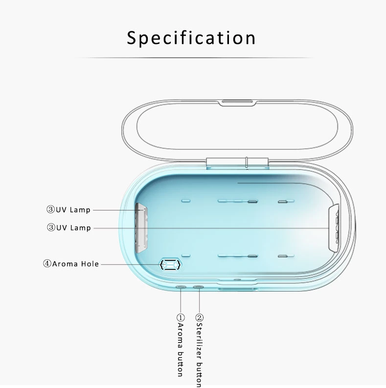 Home Cleaning UV Smartphone Sterilizer Box