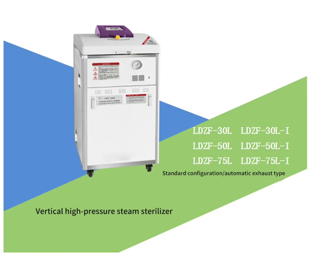 Medical Mushroom Vertical High Pressure Steam Autoclave Sterilizer for Hospital