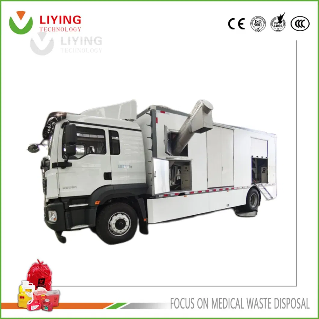 Medical Waste Disposal with Microwave Disinfection Unit Hospital Waste Sterilizer 3