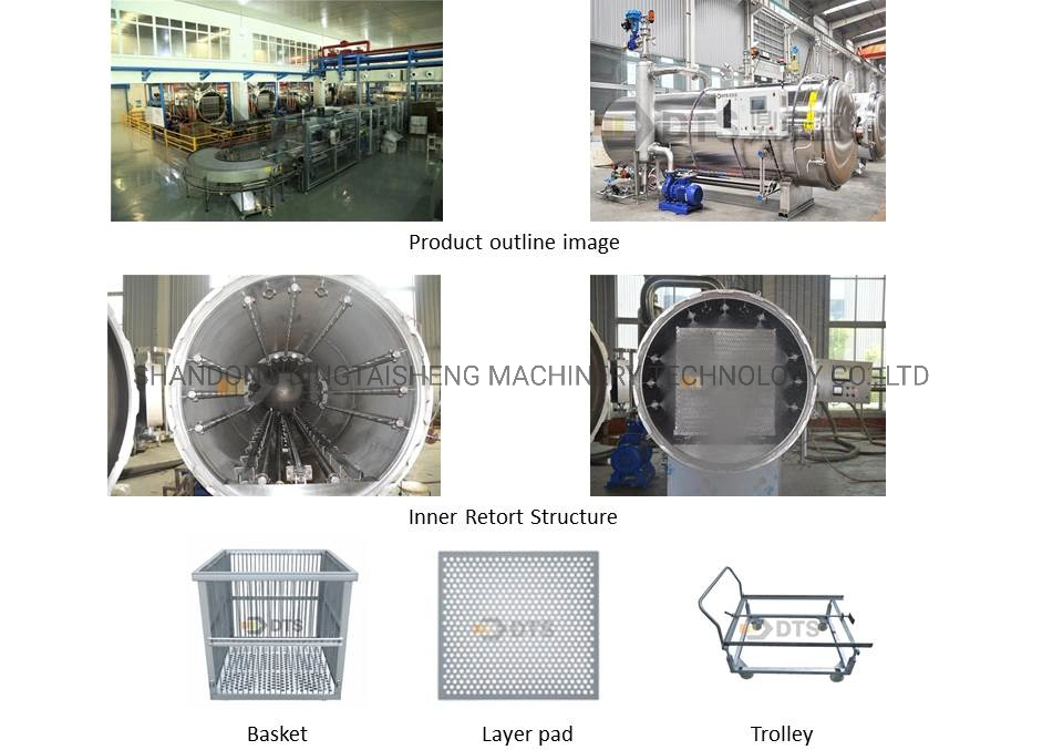 High Quality Water Spray Retort/Sterilizer/Autoclave for Plastic /Glass Beverage