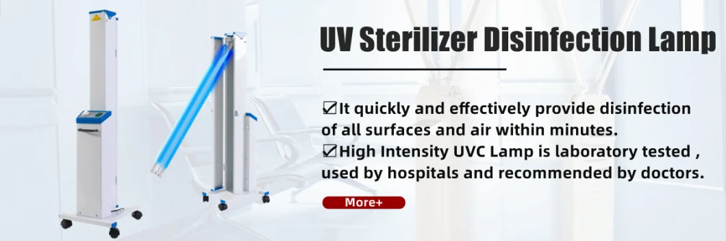 Medical Sterilization of Hospital Portable 254nm UV Sterilizer Light Ultraviolet Lamp