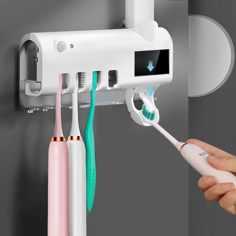 Plastic Toothbrush Sterilizer Mint Color LED Light Sterilizer