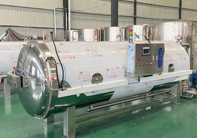 Industrial Horizontal Automatic Water Spray Retort Machine Food Autoclave Sterilizer for Glass Bottles/Jars/Pouch