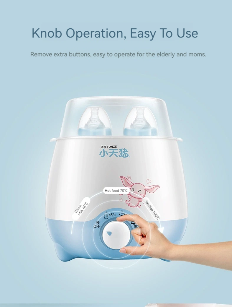Easy Operate Baby Bottle Sterilizer with Steaming Baby Product Milk Warmer Electric Baby Bottle Warmer