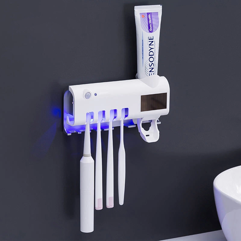 Plastic Toothbrush Sterilizer Mint Color LED Light Sterilizer