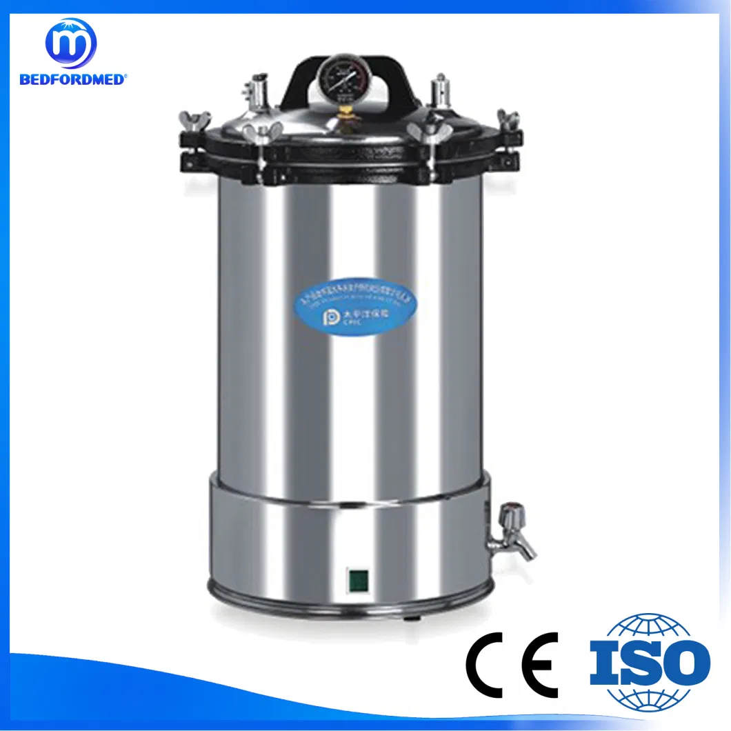 Portable Stainless Steel Sterilization Instrument Medical Steam Sterilizer Me-12/18/24hm