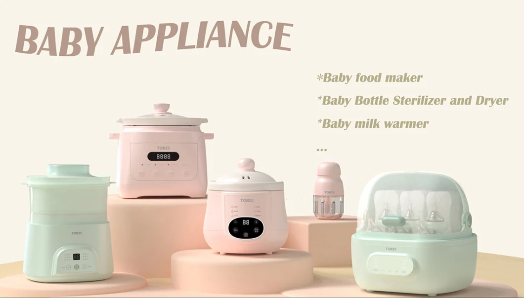 Easy Operate Baby Bottle Sterilizer with Steaming Baby Product Milk Warmer Electric Baby Bottle Warmer