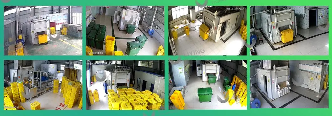 300kg/H Hospital Waste Sterilizer with Microwave Disinfection System Biomedical Infectious Waste Management Machine
