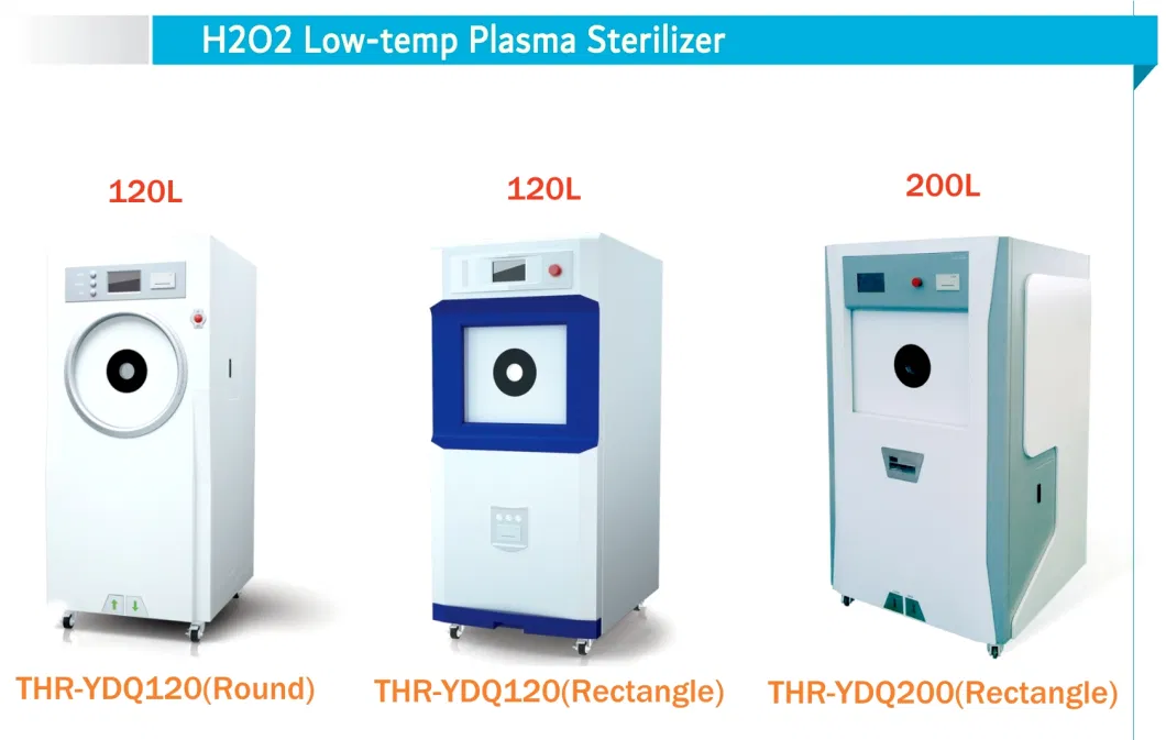 120L Medical Single or Double Door H2O2 Low Temperature Plasma Sterilizer Autoclave